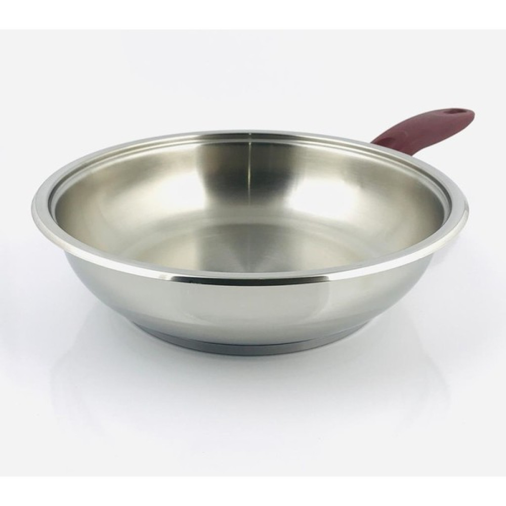 Çanak Sepeti Tek Kulp Çelik 304A Kalite Paslanmaz Tava 24CM Tavalar Fiyatı