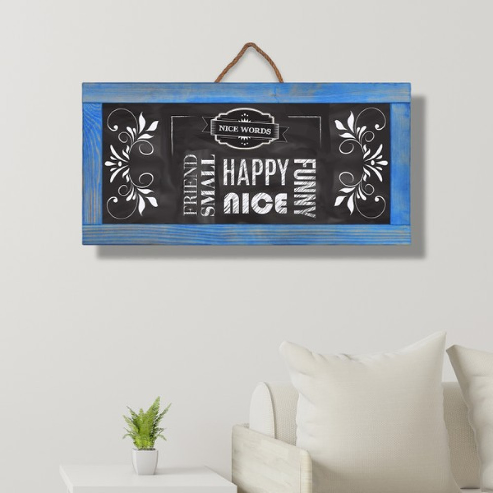 Çanakcı Ahşap Ev Dekorasyon Ahşap Yazı Tahtası Kara Tahta Duvar Süsü Duvar Dekoru 60 x 30 cm Yazı Tahtası Kalemi Fiyatı