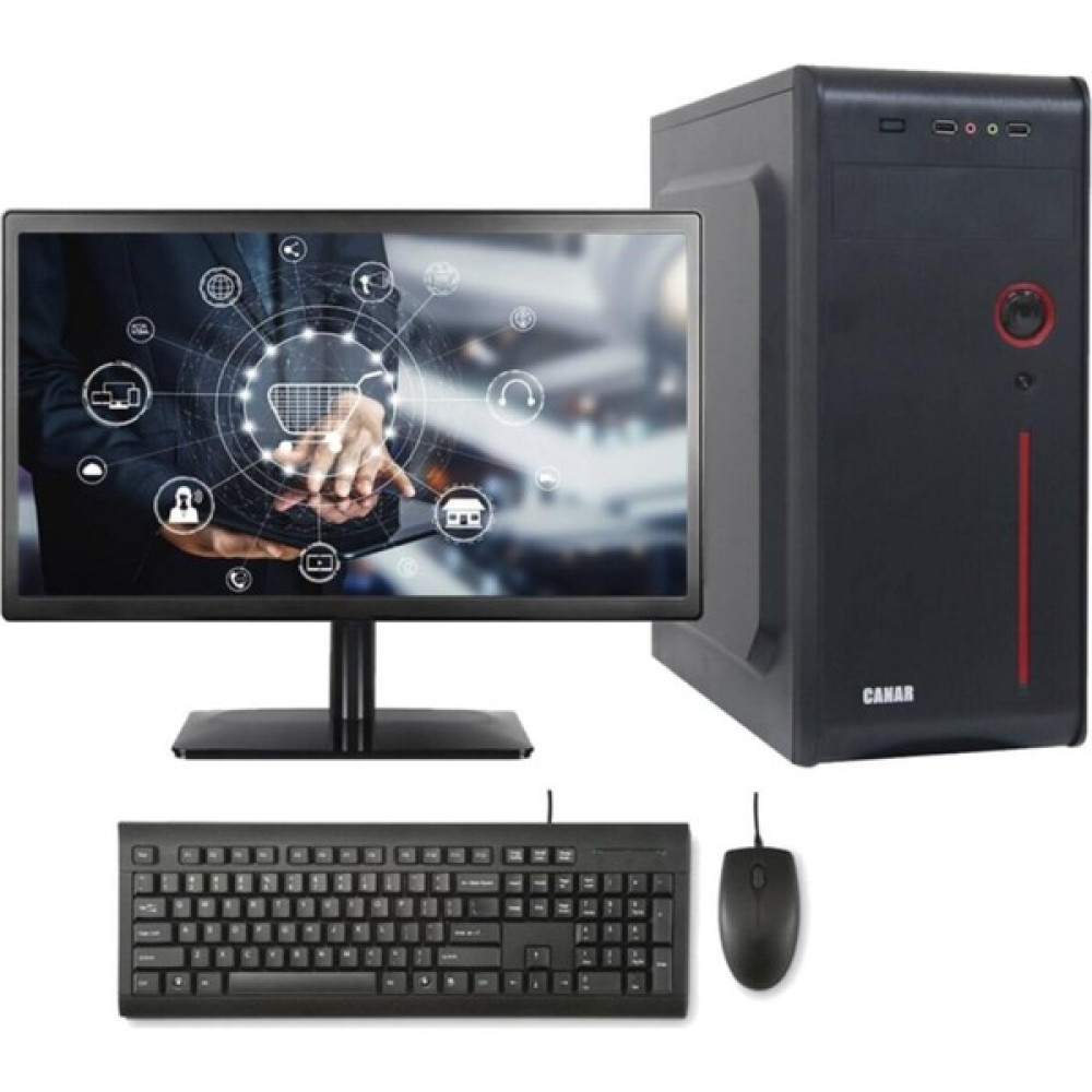 Canar DESKTOPPC06 Core 2 Duo E7400 4 GB 120 GB SSD 18.5" Free Dos Masaüstü Bilgisayar Masaüstü Bilgisayar Fiyatı