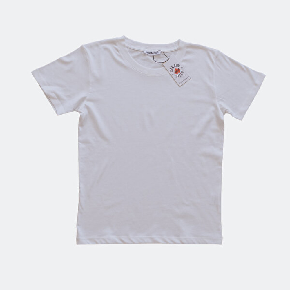 Canary and Tiger Erkek Beyaz Basic Pamuk Bisiklet Yaka Regular Fit Kısa Kollu T-Shirt Erkek T-shirt Fiyatı