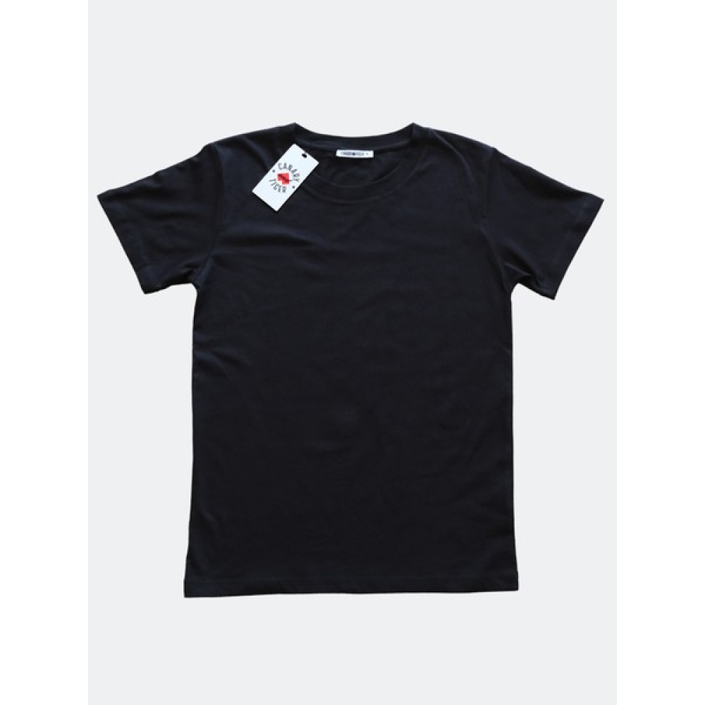 Canary and Tiger Kadın Siyah Basic Pamuk Bisiklet Yaka Regular Fit Kısa Kollu T-Shirt Bayan T-shirt Fiyatı