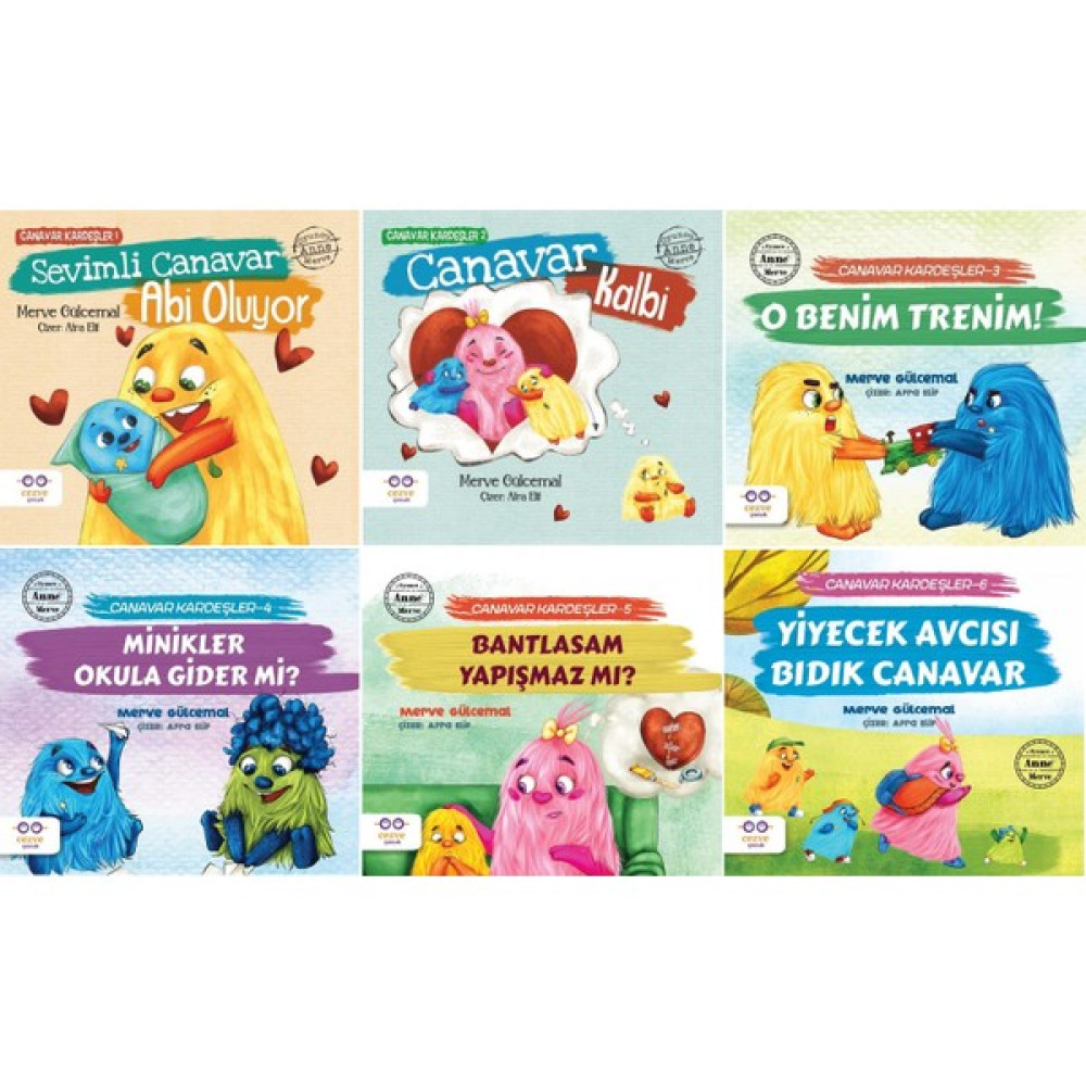 Canavar Kardeşler 6 Kitap Set - Merve Gülcemal Çocuk Öykü Fiyatı