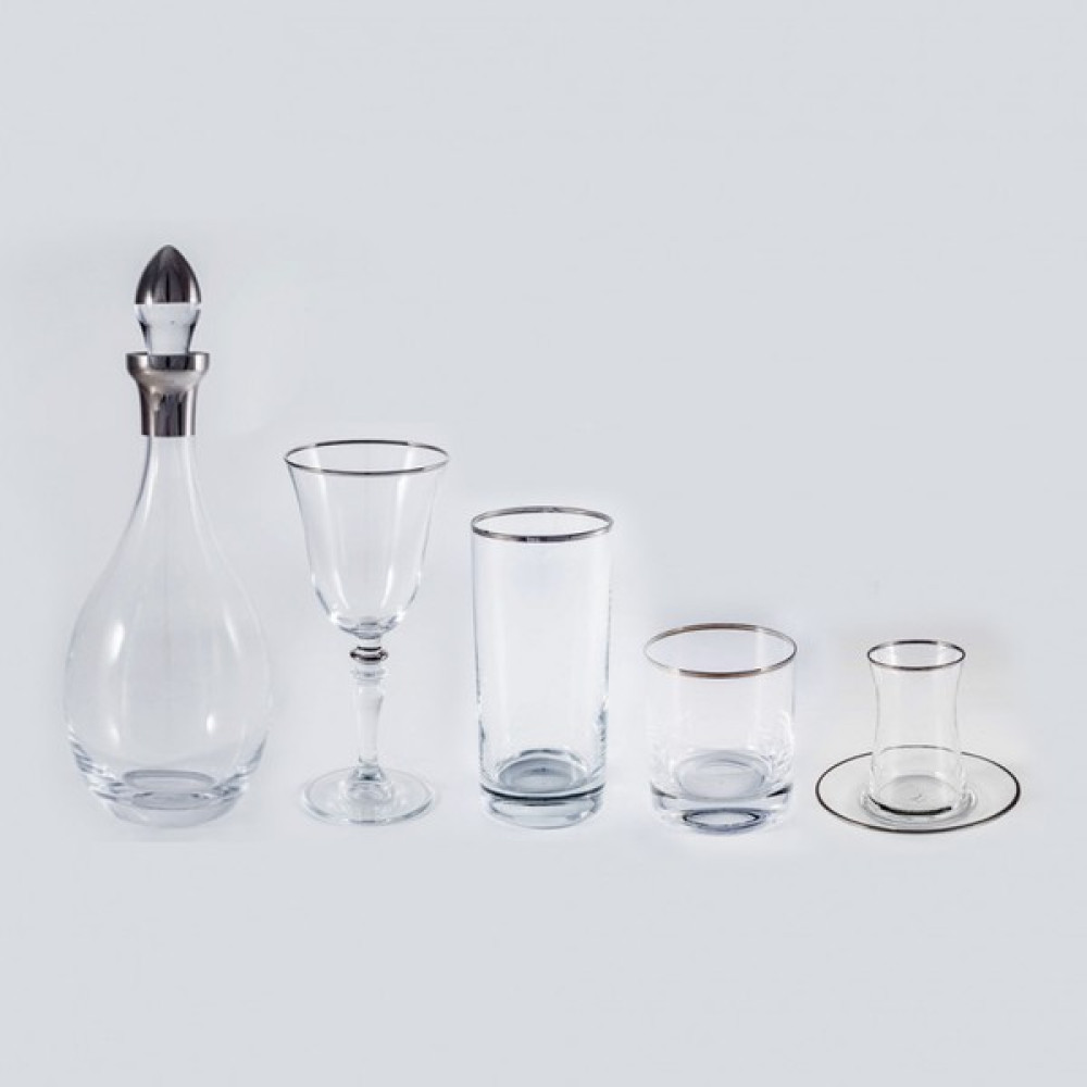 Canba Butik 61 Parça Sofra Takımı Platin Fincan / Bardak / Kahve Takımı Fiyatı