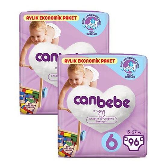 Canbebe Aylık Paket No:6 Extra Large 192 Adet 15+ kg Bebek Bezi Bebek Bezi Fiyatı