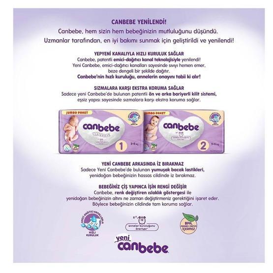 Canbebe Jumbo No:4 Maxi 320 Adet Bebek Bezi