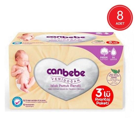 Canbebe Yeni Doğan Pamuksu 24'lü 960 Yaprak Islak Havlu Mendil Seti Bebek Mendil-Islak Mendil Fiyatı