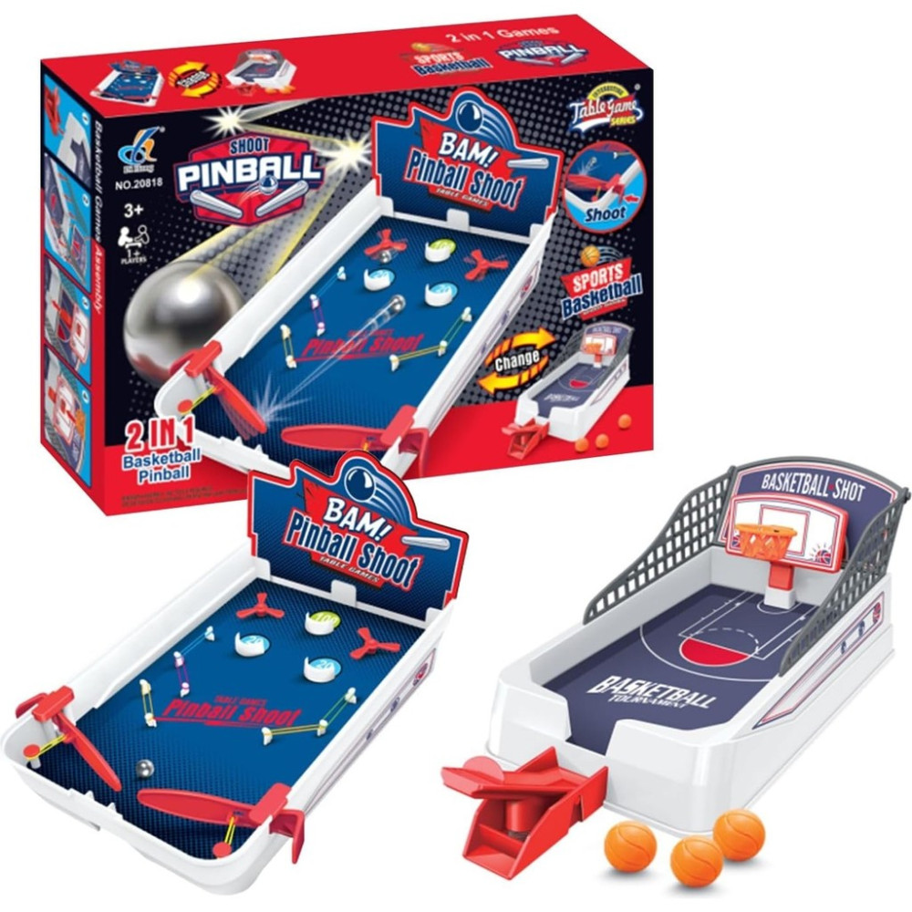 Canda Oyuncak Masaüstü Basketbol ve Pinball 2ın1 Oyun Seti Anne Bebek Oyuncak Fiyatı