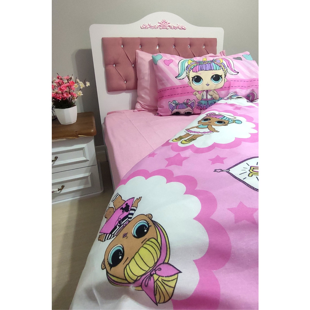 CANDAN ÇEYİZ Lol Bebek Lastikli Çarşaflı 100x200cm Tek Kişilik Nevresim Takımı Nevresim Takımı Fiyatı