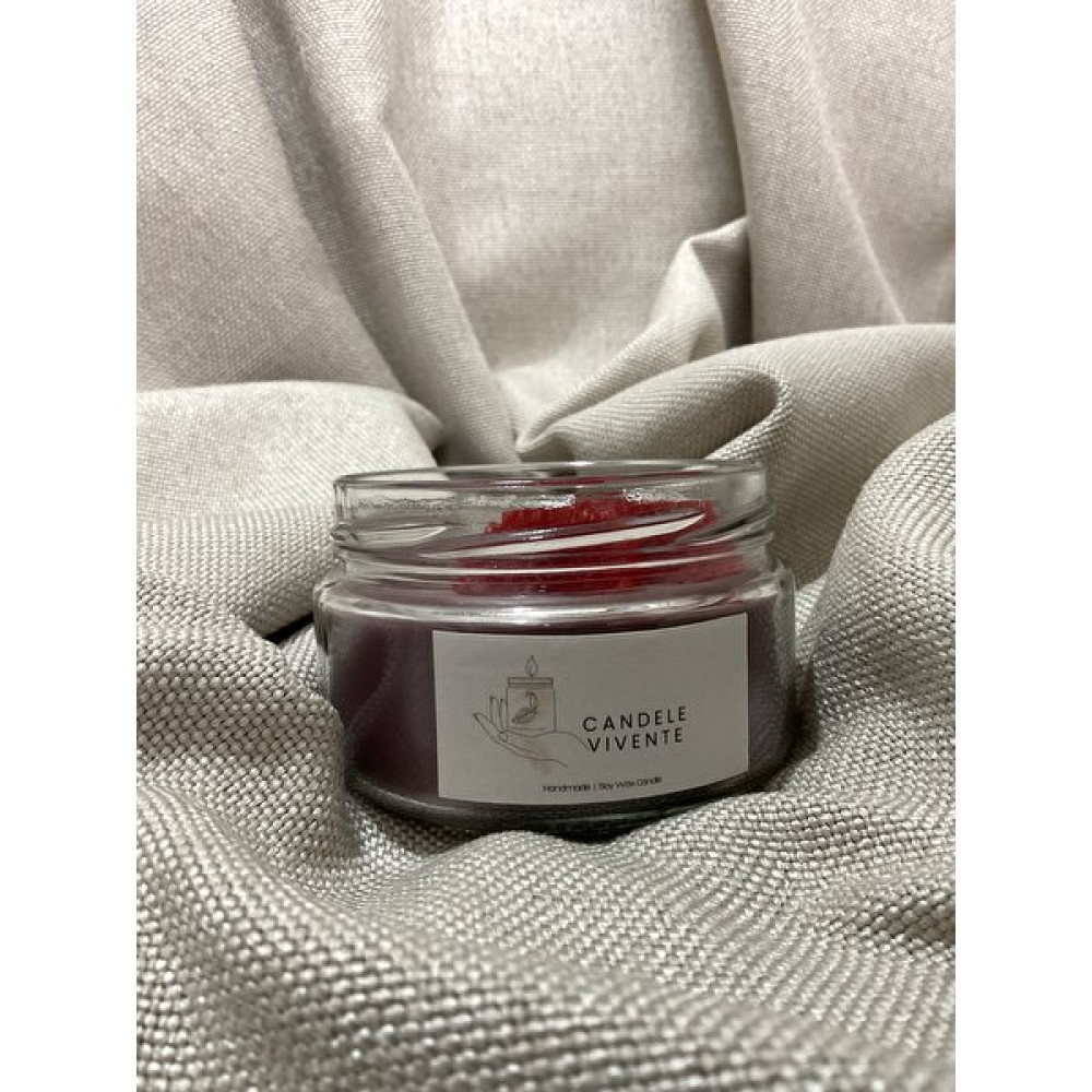 Candele Vivente Greyfurt ve Tarçınlı Mum - El Yapımı Soya Wax Mum - Greyfurt - Tarçın Dekoratif Mum Fiyatı