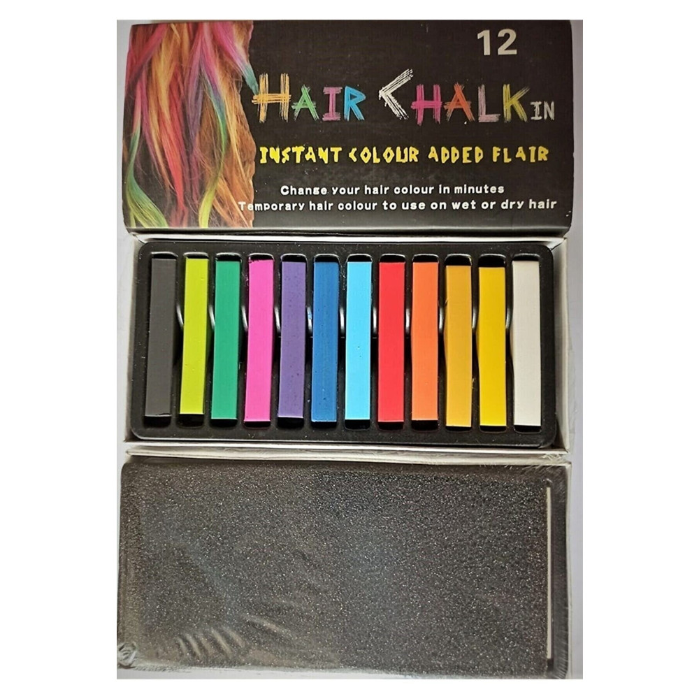 Canderel 12 Li Saç Tebeşiri Renkli Saç Boyası Tebeşiri Geçici Tebeşir Seti (hair Chalk) Saç Boyası Fiyatı