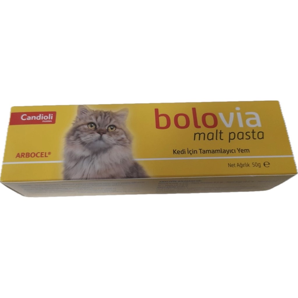 Candioli Bolovia Malt Pastası 50G Kediler İçin Tamamlayıcı Lezzetli Yem Diğer Fiyatı
