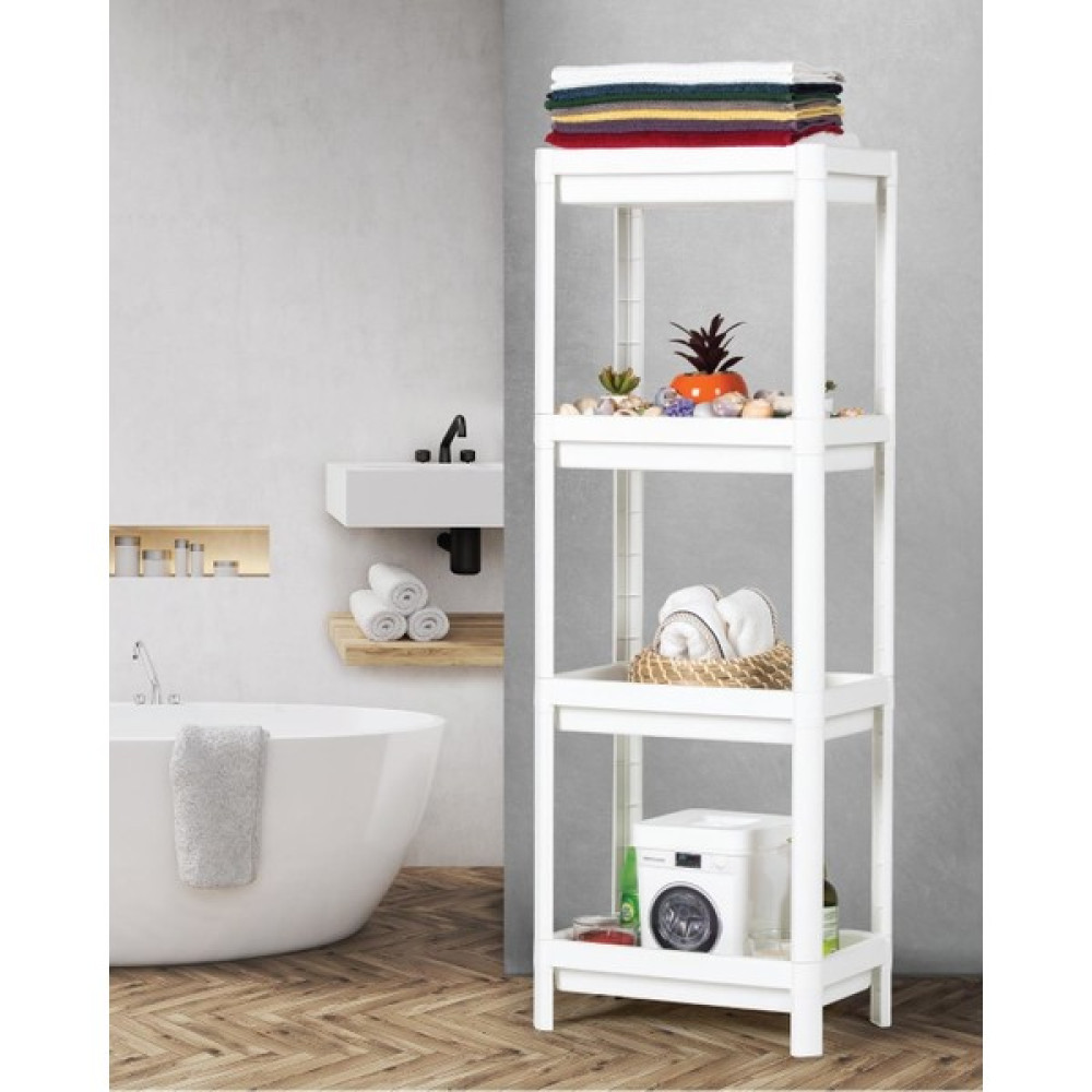 CandyShine 3 Katlı Beyaz Bölmeli Banyo Raf Düzenleyici Banyo Dolabı / Mobilyası Fiyatı