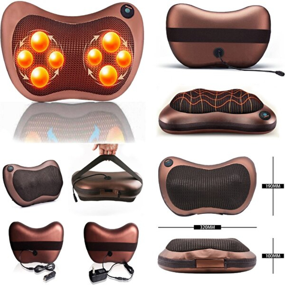 CandyShine 8 Toplu Çift Yöne Dönebilen Isıtmalı Ovmalı Yoğurmalı Shiatsu Masaj Aleti Yastığı Tüm Vücut Için Masaj Cihazları Fiyatı