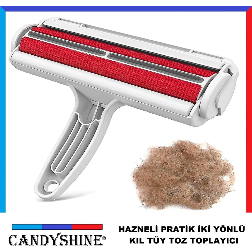 CandyShine Hazneli Kedi Köpek Evcil Hayvan Kazak Kıyafet Elbise Halı Yatak Tüy Temizleyici Kıl Toz Toplayıcı Diğer Fiyatı