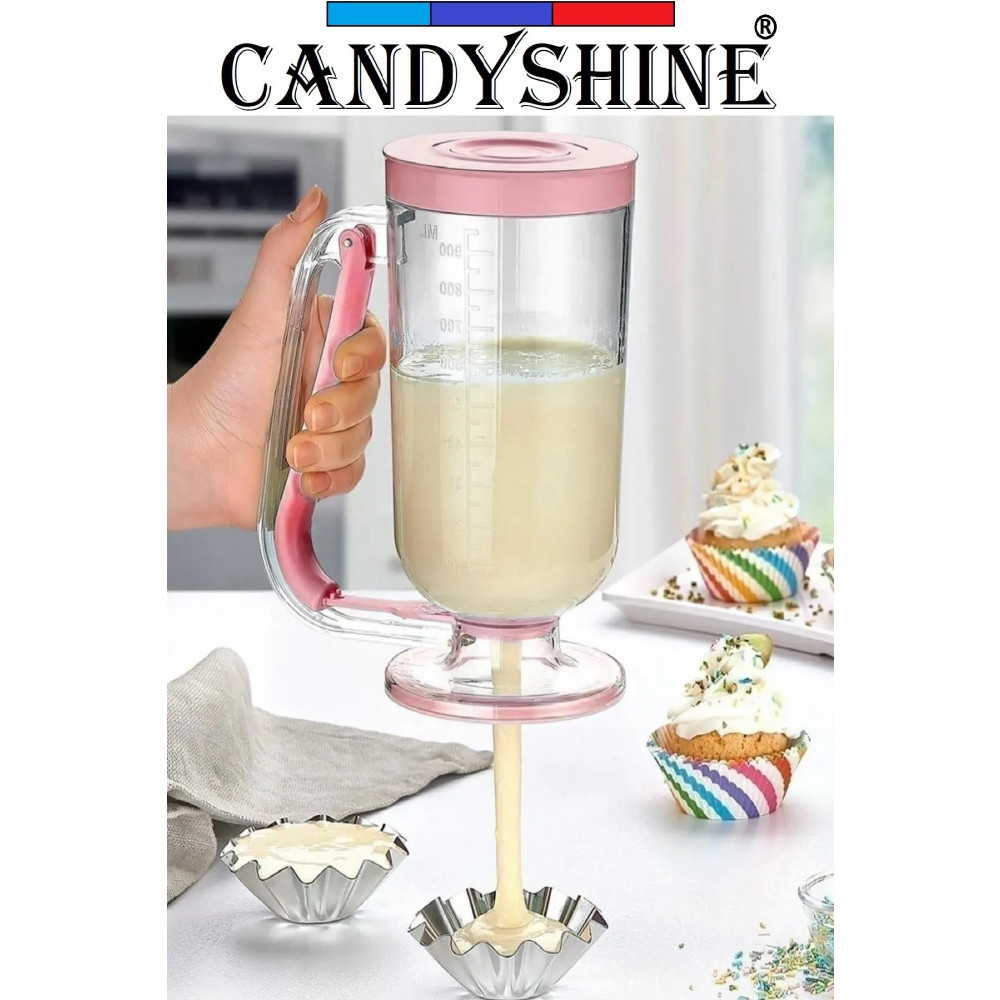 CandyShine Ölçekli Hamur Porsiyonlayıcı Pancake Krema Puding Akıtma Yardımcısı Hamur Yoğurma Makinesi Fiyatı