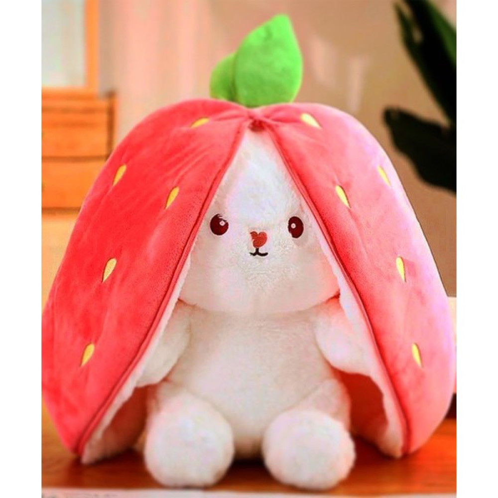 Canestar En Tatlı Çilek Tavşan Uyku Arkadaşı 50CM- Özel Tasarım Hem Çilek Hem Tavşan Peluş Oyuncaklar Fiyatı