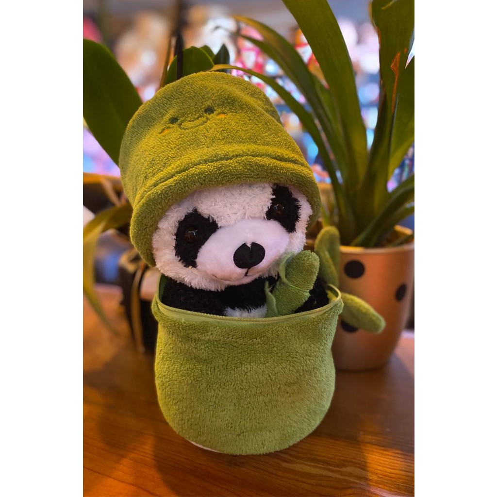 Canestar Özel Hediye Bambu Panda Özel Kese Tasarımlı Peluş Panda Oyuncak Anne Bebek Oyuncak Fiyatı