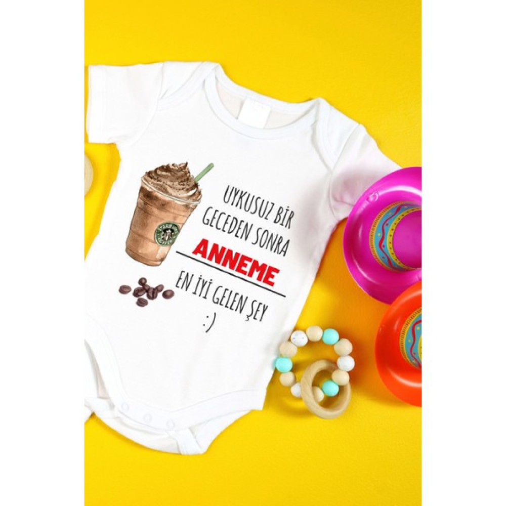 Canestar Özel Tasarım Bebek Zıbın - Çıtçıtlı Body-Zıbın Kahve Anne Bebek Zıbın Seti Fiyatı
