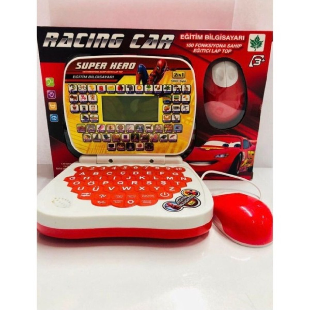 Cango Racing Cars Eğitici Oyuncak Bilgisayar Oyuncak Laptop Türkçe Ingilizce 100 Fonksiyonlu - Renkli Eğitici Oyuncak Fiyatı