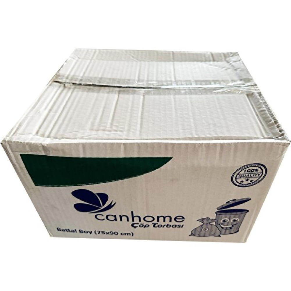 Canhome Mavi Büyük Boy Battal 75X90 Cm. 30 Litre Çöp Torbası Poşeti - 10 Adetlik 50 Rulo - Koli Çöp Poşetleri Fiyatı