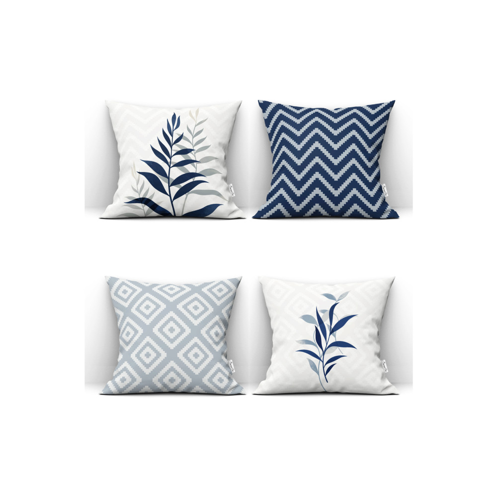 CANİLA DİJİTAL BASKILI KIRLENT KILIFI. YUMUŞAK YASTIK ÇİFT TARAFLI GİZLİ FERMUARLI KIRLENT KILIFI. 4LÜ SET 43 x 43 Beden Yatak Odası Tekstili Fiyatı
