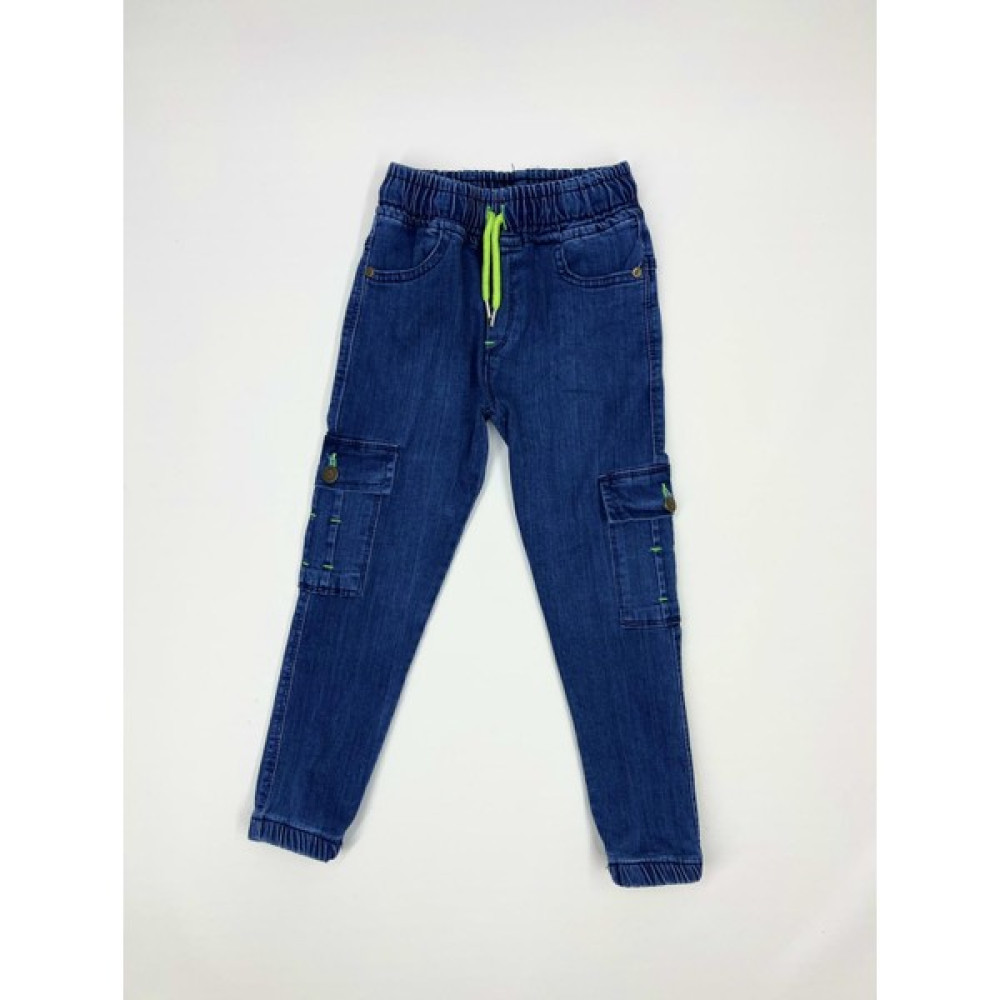 Canix Kids Erkek Çocuk Cep Fosforlu Mavi Kot Pantolon (Bir Beden Büyük Almanız Tavsiye Edilir.) Erkek Çocuk Pantolon Fiyatı