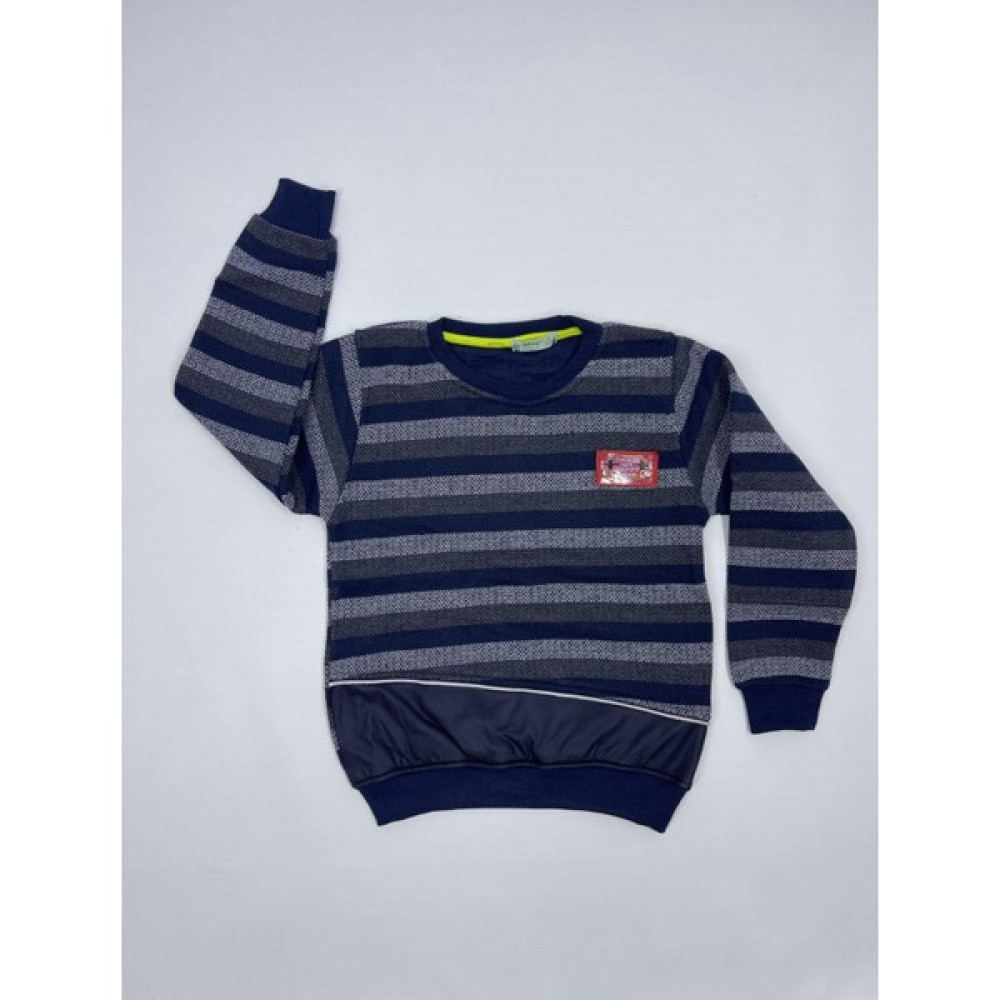 Canix Kids Erkek Çocuk Çizgili Petekli Sweatshirt Erkek Çocuk Sweatshirt Fiyatı