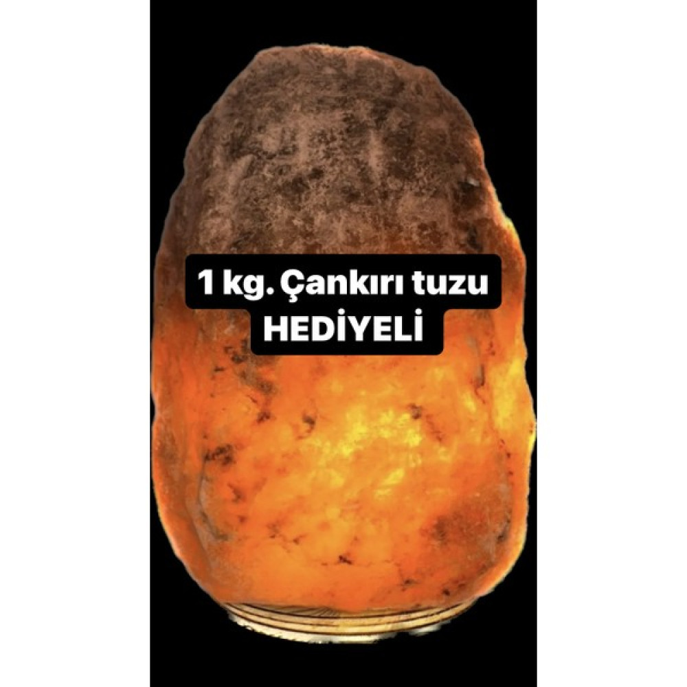 Çankırı Doğal Kaya Tuzu Lamba 2-3 kg 1 kg çankırı sofra tuzu hediyelidir. - Beyaz Gece Lambası Fiyatı
