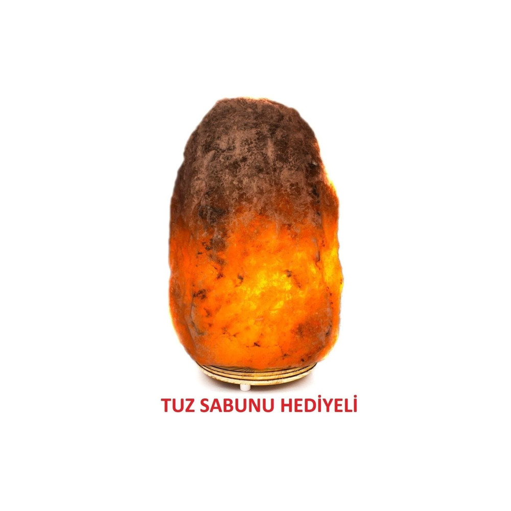 ÇANKIRI KAYA TUZU TUZLAMBASI 4-6 Kg. Doğal Elde Çekiçlenmiş Çankırı Tuz Lambası Masa Lambası Fiyatı