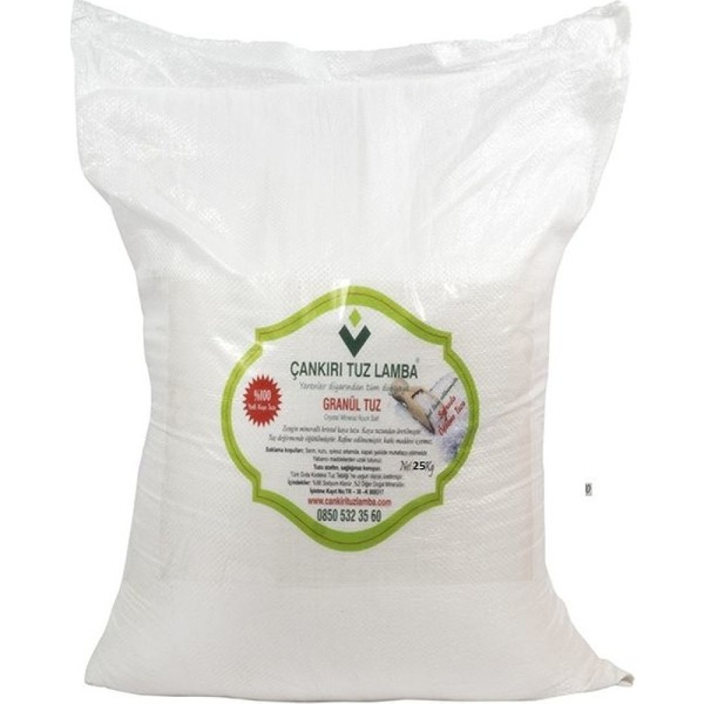 Çankırı Tuz Lamba Toptan Çuval Sofrada Öğütme Tuzu 25 kg Oto Boyaları Fiyatı