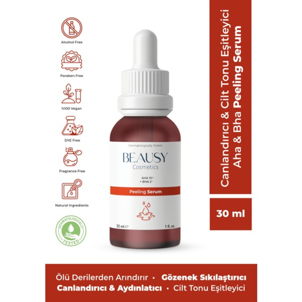 Canlandırıcı & Cilt Tonu Eşitleyici Aha & Bha Peeling Cilt Serumu 30ML (Aha 10% + Bha 2%) Oto Boyaları Fiyatı