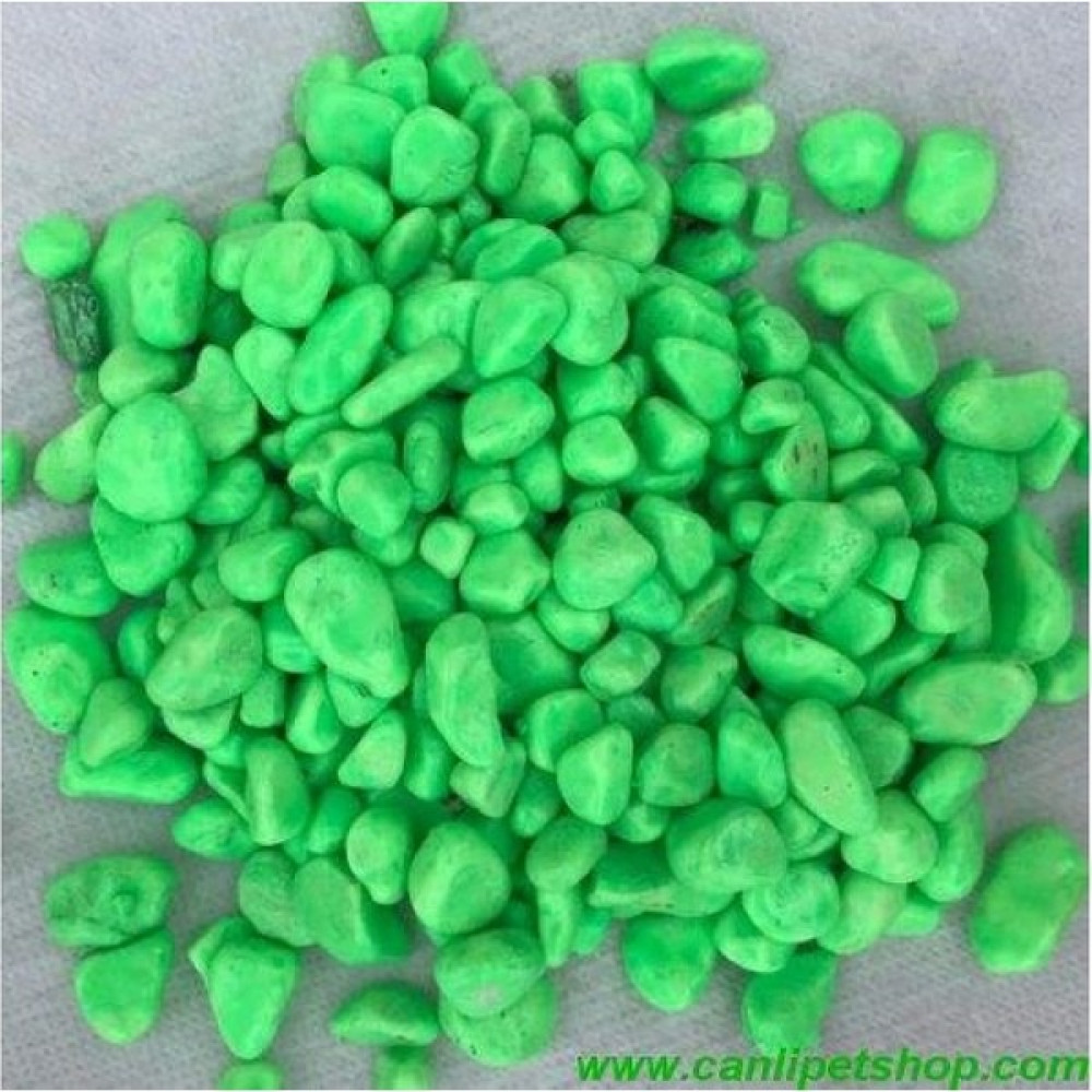 Canlipetshop Akvaryum – Fanus – Teraryum Renkli Dekor Taşları (Yeşil Renk) 8-10 mm 1 kg Evcil Hayvan Ürünleri Fiyatı