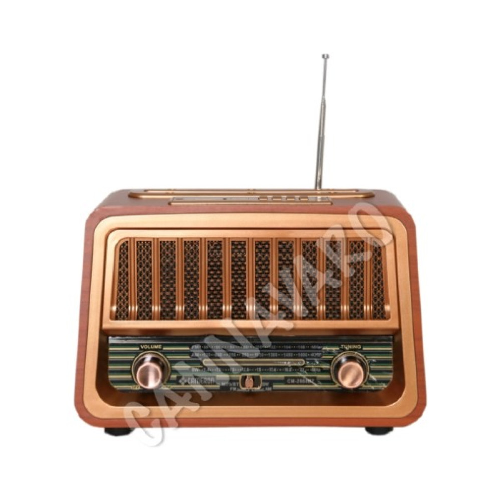 Cannavaro CM-2868BT Büyükboy Dekoratif Nostaljik Radyo, Usb+Tf Card, Telefon Tutucuklu, Müzik Çalar - Koyu Kahverengi Alarmlı Saatler & Radyolar Fiyatı