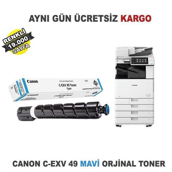 Canon C-EXV-49 Mavi Fotokopi Toneri