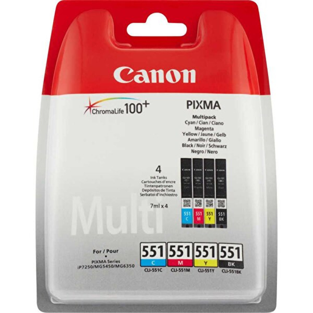 Canon Cli-551Cmybk 6509B009 4 Renkli Orijinal Mürekkep Kartuş Kartuşlar Fiyatı