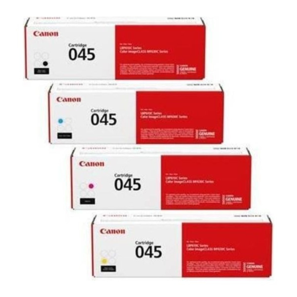 Canon CRG-045 Orjinal Toner Cmyk 4'lü Set - Siyah - Standart Tonerler Fiyatı