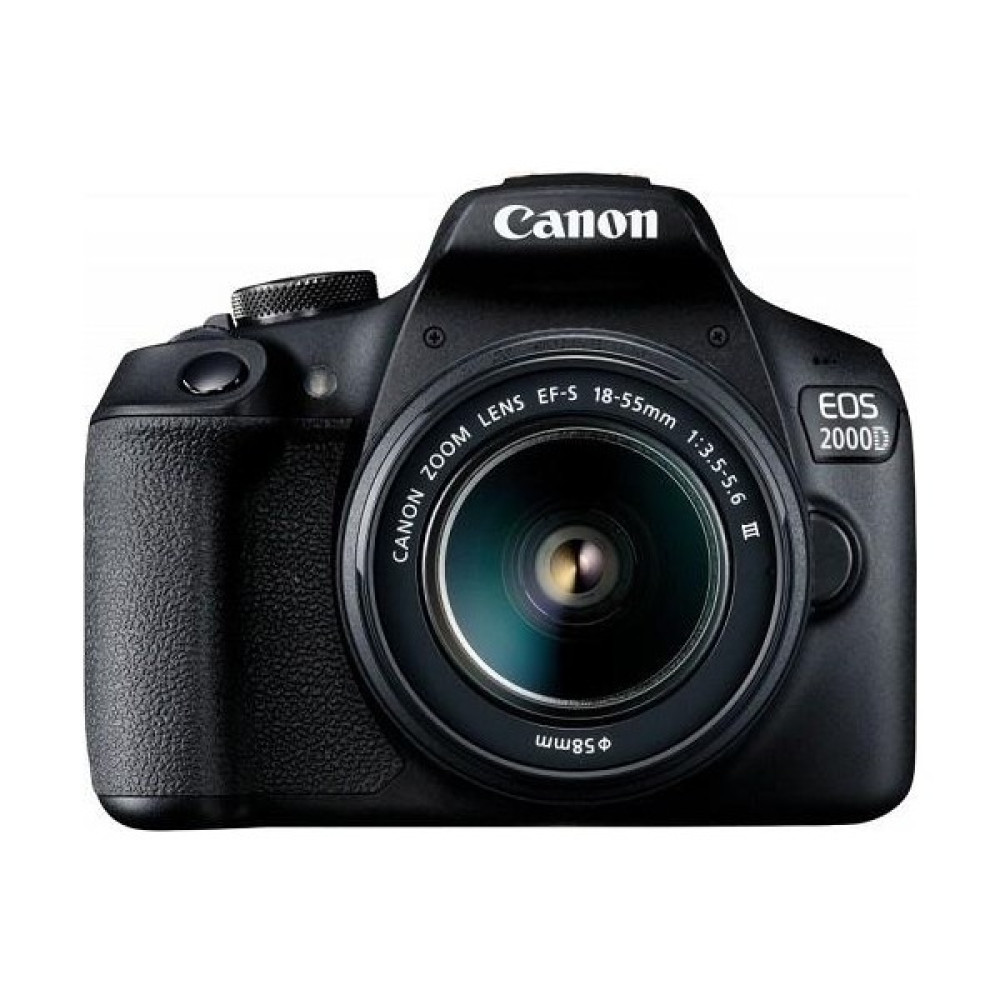 Canon EOS 2000D 18-55MM DC III DSLR Dijital Fotoğraf Makinesi İthalatçı Garantili - Siyah Dijital Fotoğraf Makineleri Fiyatı