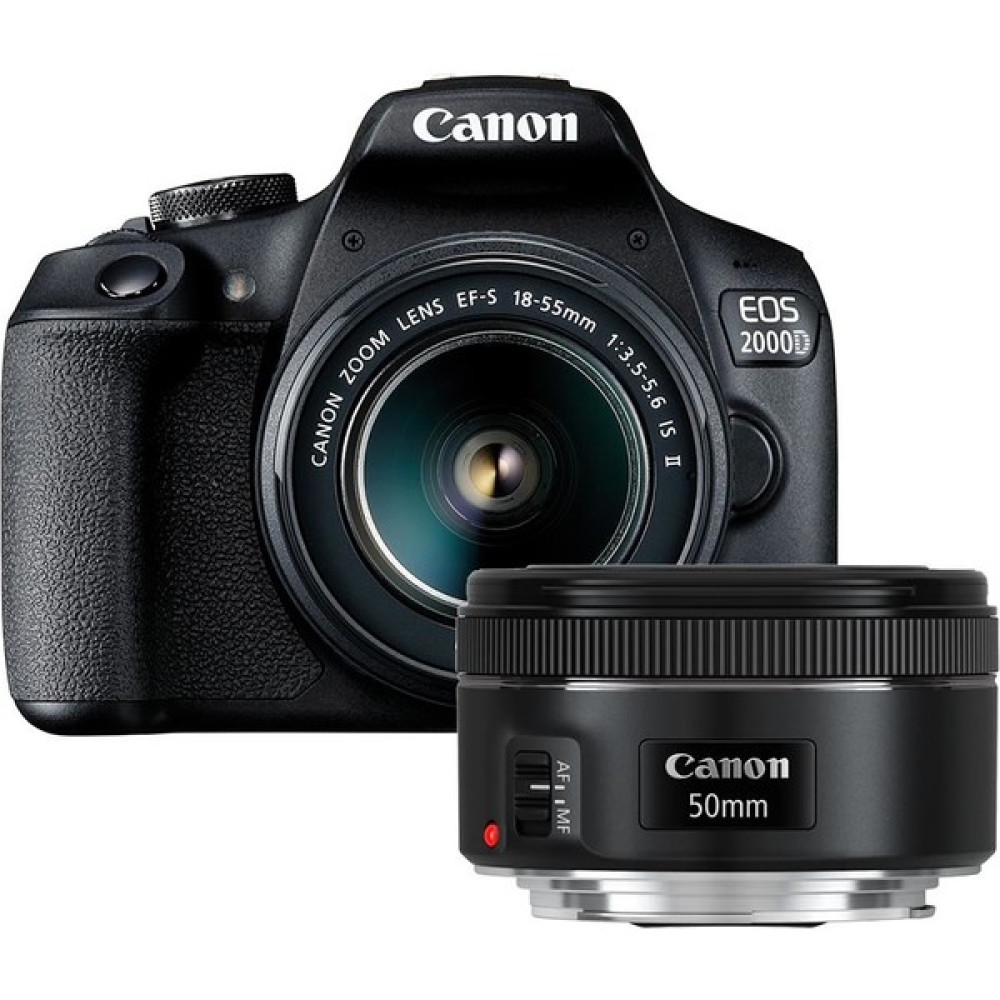 Canon Eos 2000D Dc Kit Fotoğraf Makinesi + 50MM Lens Seti Dijital Fotoğraf Makineleri Fiyatı