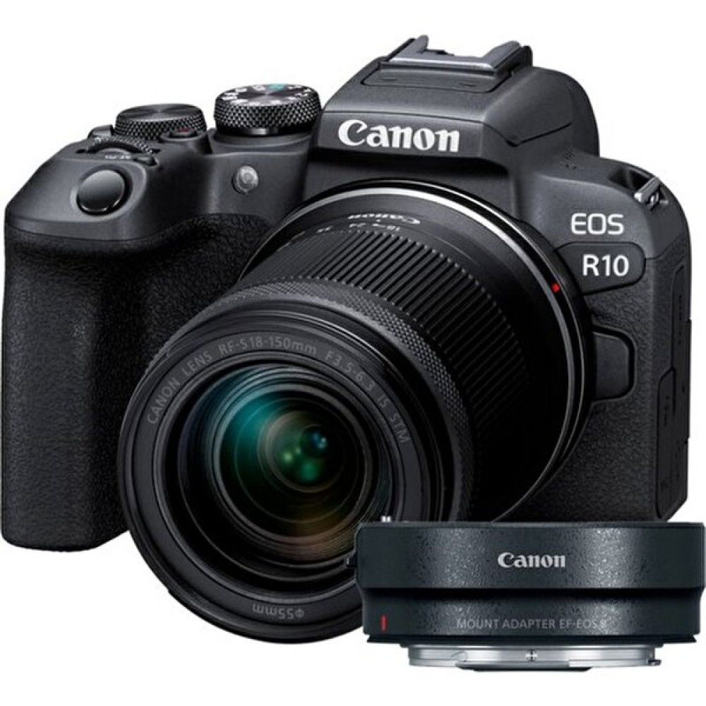 Canon EOS R10 + 18-150mm Lens + Mount Adaptörlü Aynasız Fotoğraf Makinesi (Canon Eurasia Garantili) Dijital Fotoğraf Makineleri Fiyatı