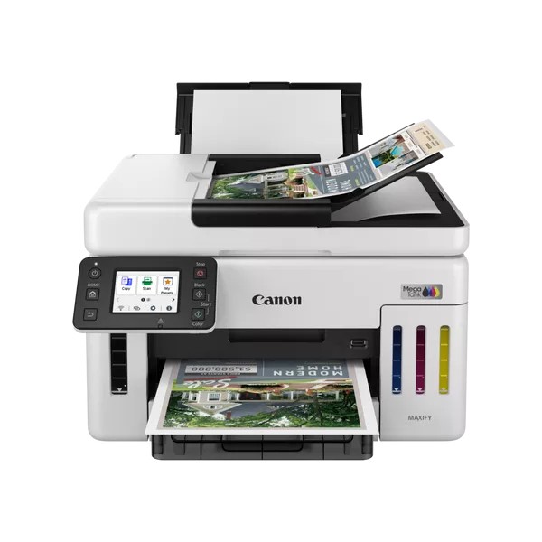 Canon Maxify GX6140 Wi-Fi/tarayıcı/fotokopi Renkli Çok Fonksiyonlu Tanklı Mürekkep Yazıcı - Beyaz Tarayıcılar Fiyatı
