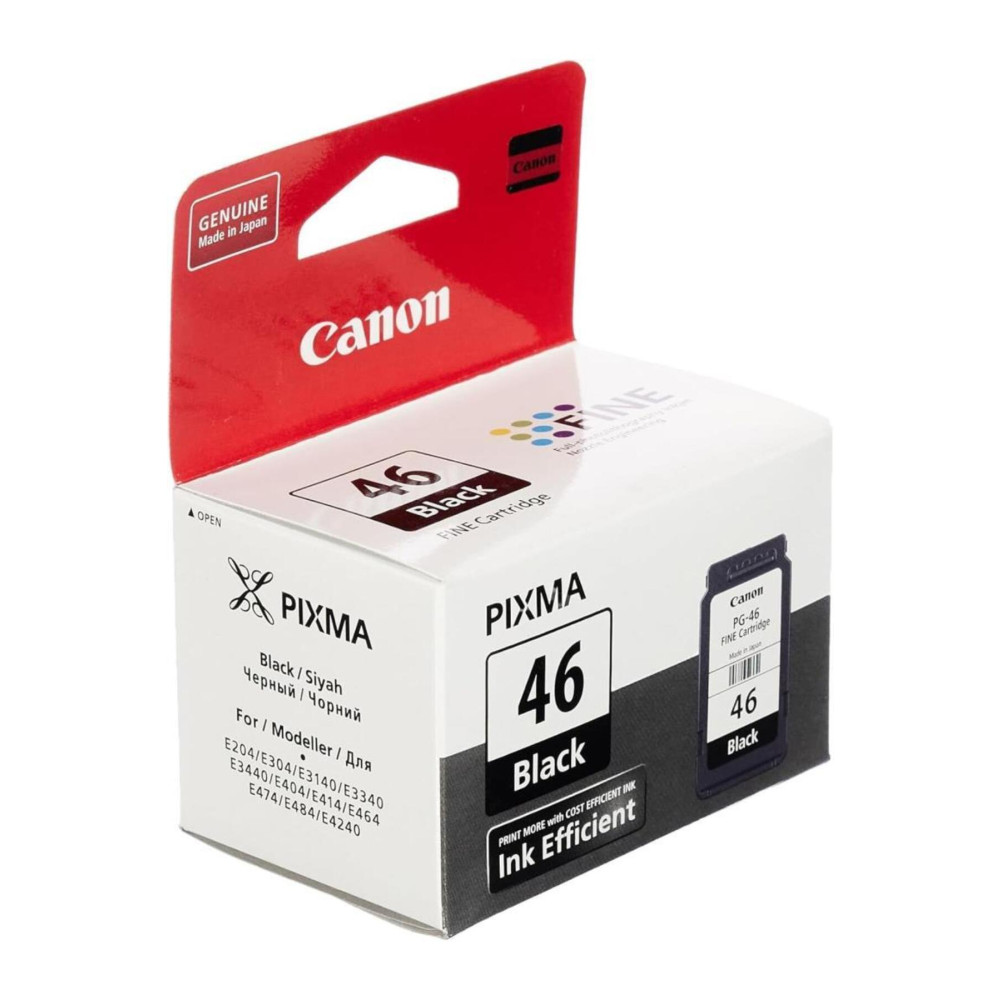 Canon Pg-46 Siyah Kartuş (E404/E464/E414/E474/E484) Pg-46 Kartuş Kartuşlar Fiyatı