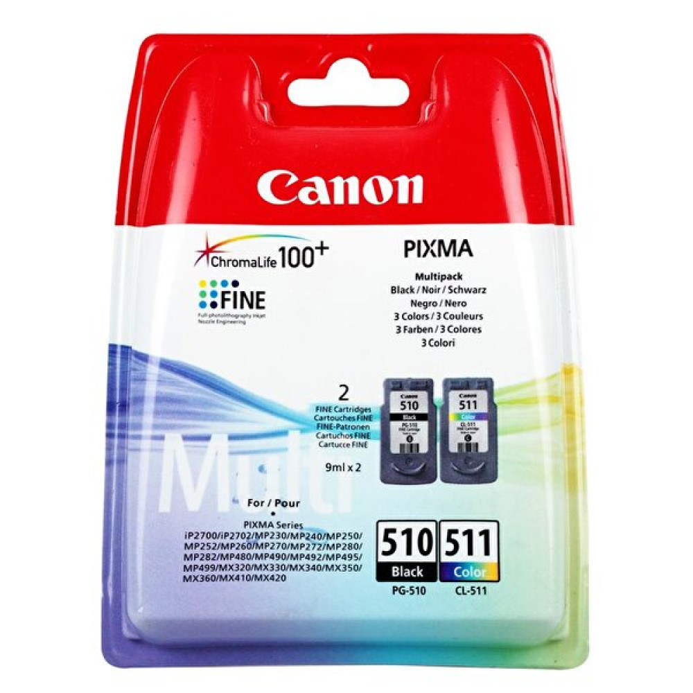 Canon Pg-510 Siyah + Ck-511 2970B010 Renkli Orijinal 2'li Paket Mürekkep Kartuş Kartuşlar Fiyatı
