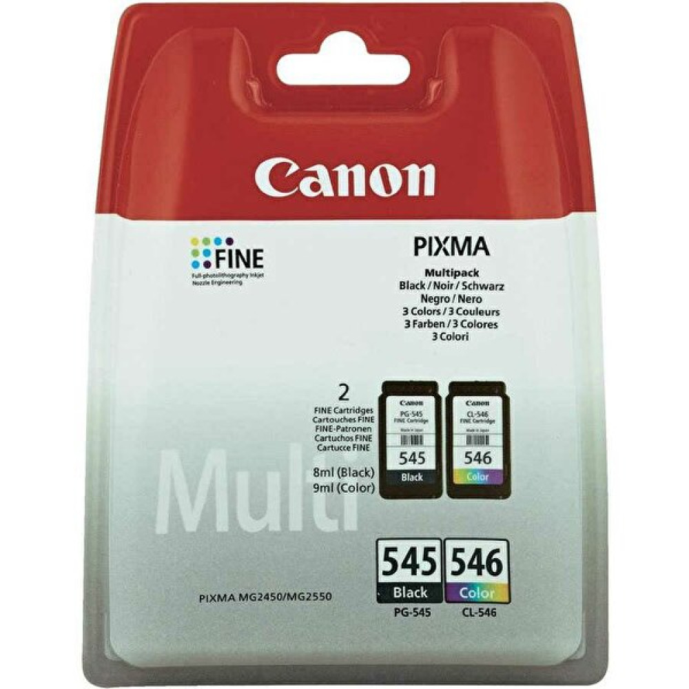 Canon Pg-545 Siyah + Cl-546 8287B005 Renkli Orijinal 2'li Paket Mürekkep Kartuş Kartuşlar Fiyatı
