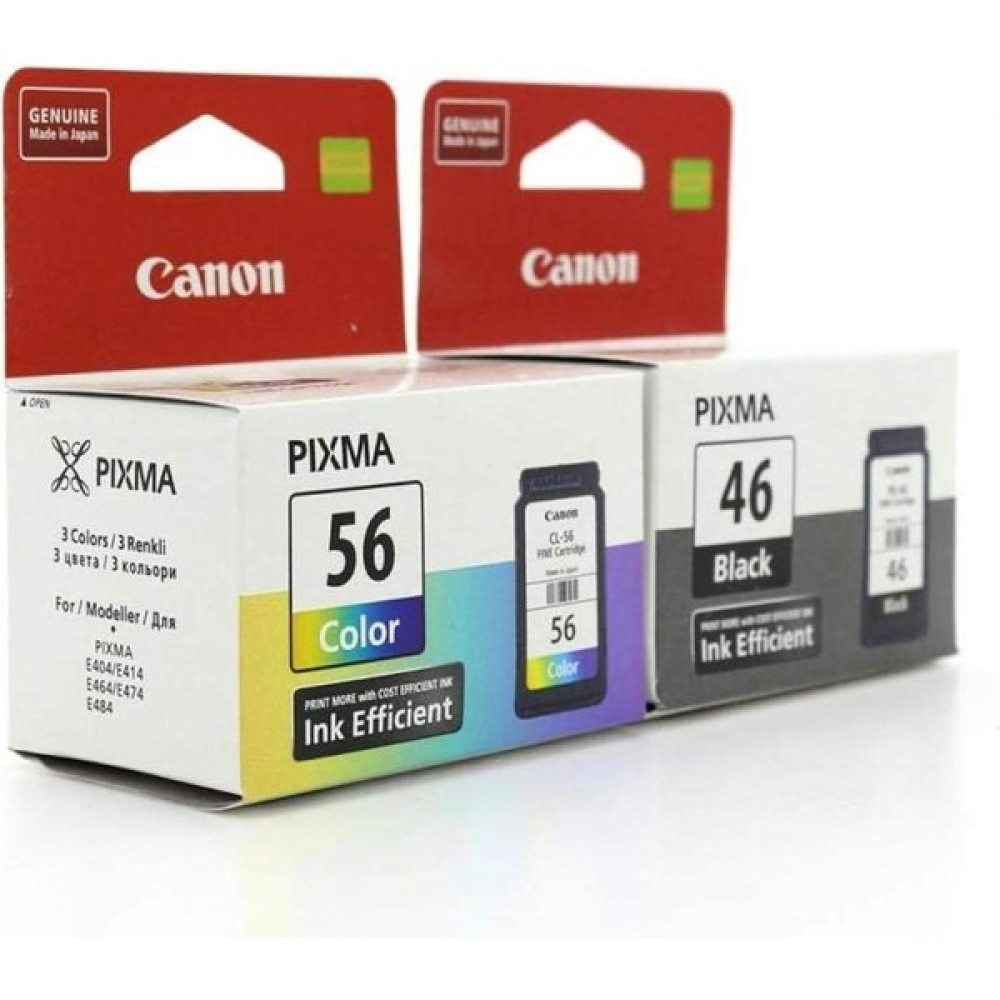 Canon Pixma E464 Kartuş /PG46 / CL56 Avantaj Paket Orjinal Kartuş - Renkli Kartuşlar Fiyatı