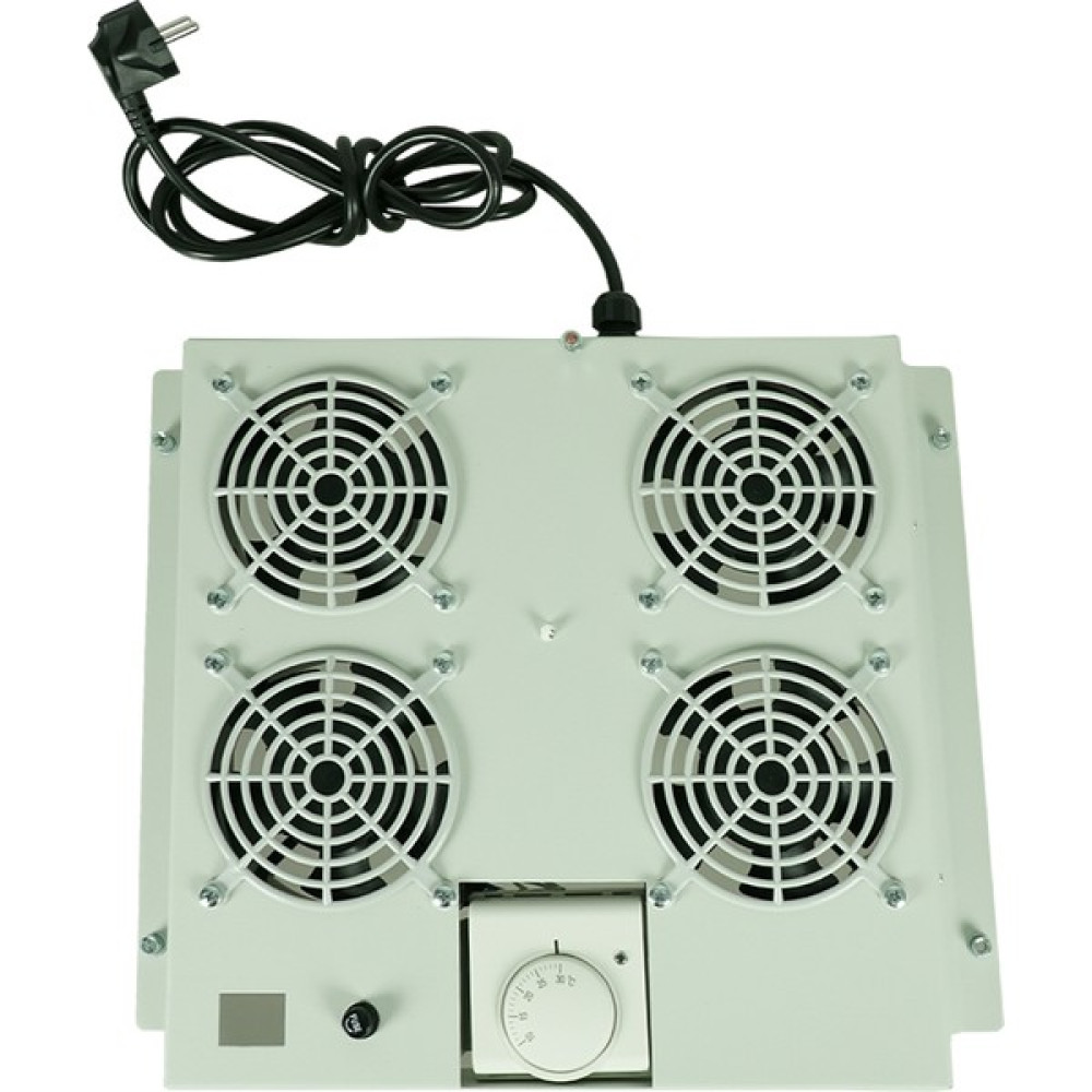 Canovate 4lü Rack Kabinet Fan Modülü Termostatlı Ral 7035 Gri Sunucu Fiyatı