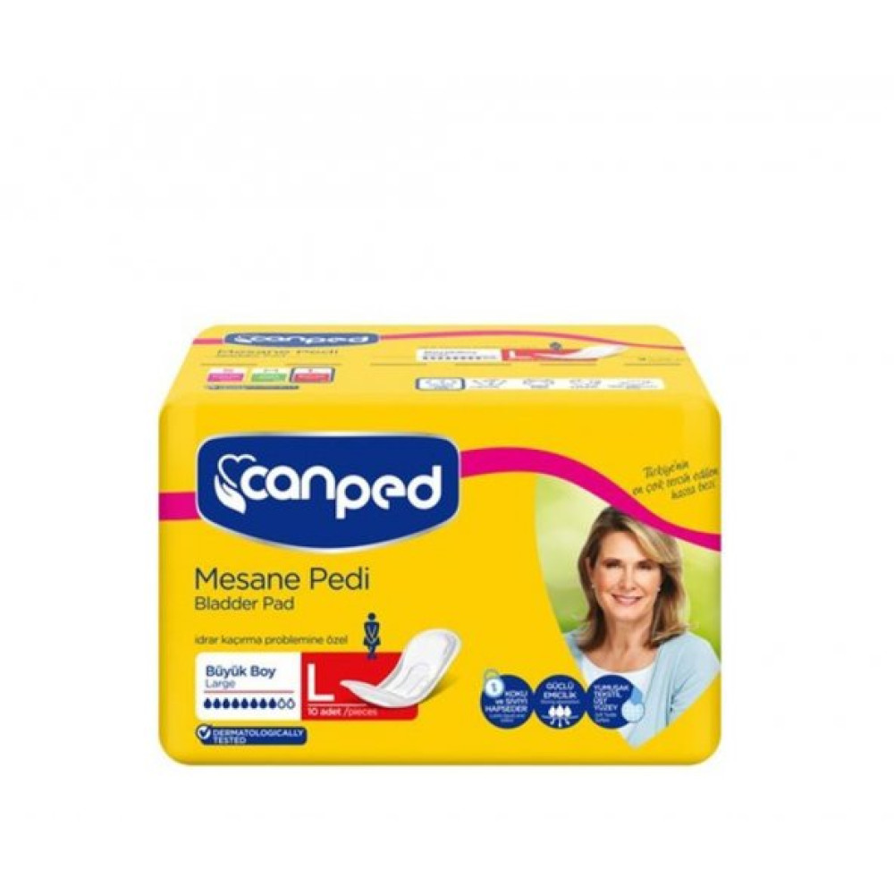 Canped Mesane Pedi L (Buyuk Boy) 10Lu Hasta Bezleri ve Temizliği Fiyatı