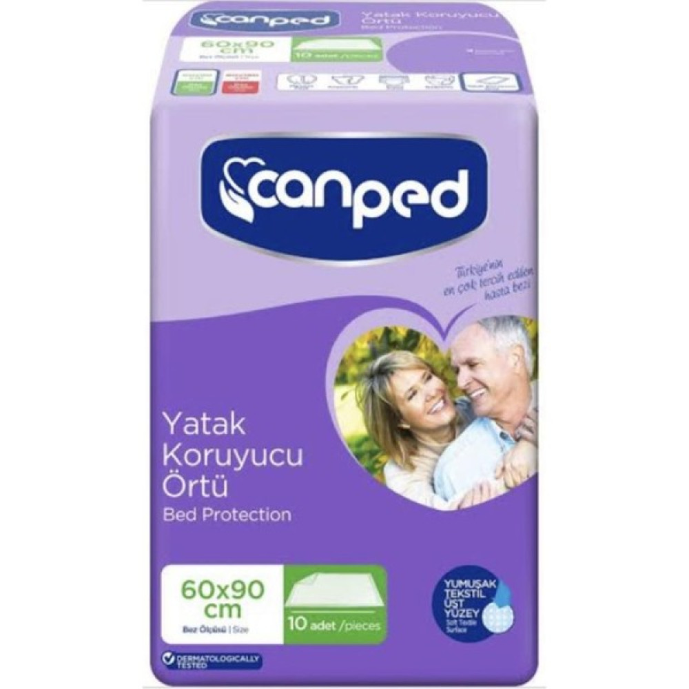 Canped Yatak Koruyucu Örtü 60CM x 90CM 10 'lu - 60 x 90 cm Alez / Yatak Koruyucu Fiyatı