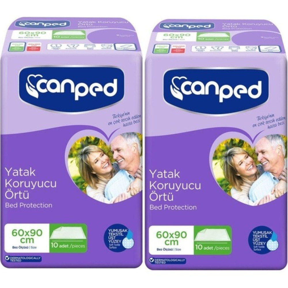 Canped Yatak Koruyucu Örtü Ekstra Örtü (60cm * 90cm) 20 Adet - 150 x 200 cm Alez / Yatak Koruyucu Fiyatı