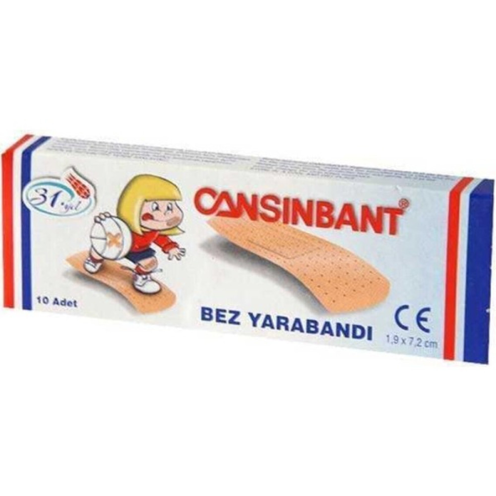 Cansın Bant Bez Yarabandı 10 Lu 10 Paket(100 Adet) - 1 Ecza & Malzeme Dolabı Fiyatı