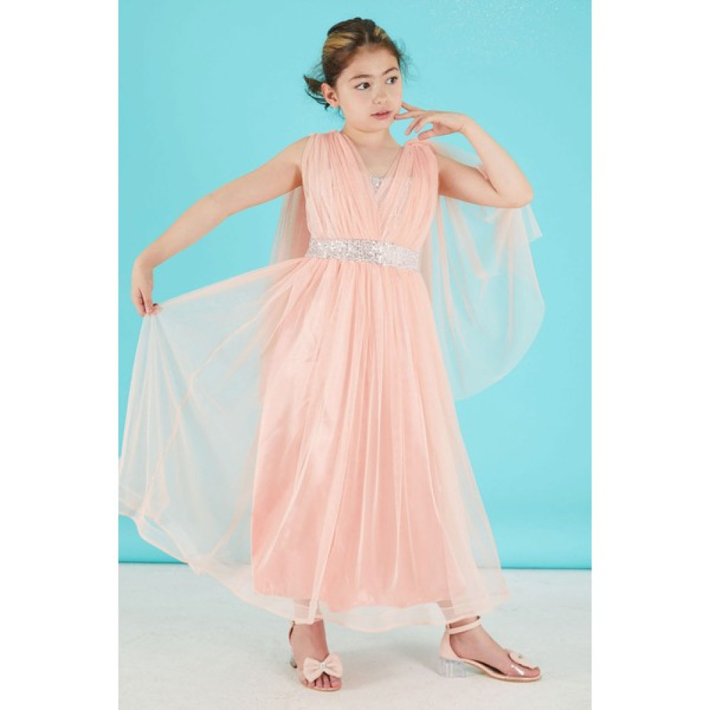 Cansın Mini Pembe Pelerinli Tüllü Kız Abiye Elbise 15679 Elbise Fiyatı